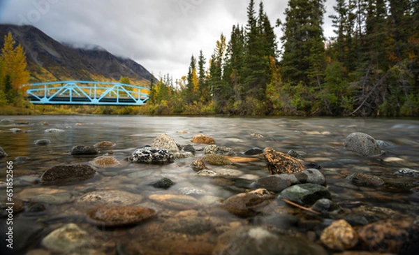 Obraz Mountain river with clear water