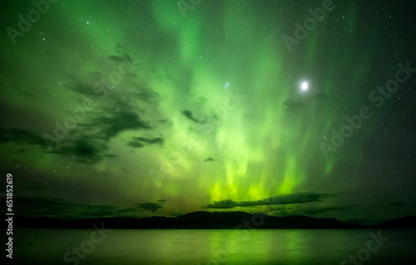 Obraz Northern Lights and a Lake