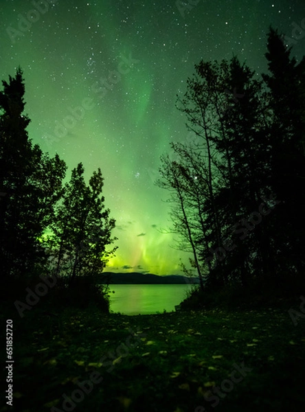 Obraz Northern Lights and a Lake