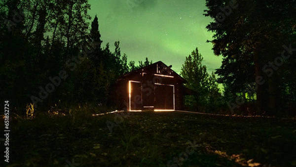 Obraz Northern Lights and a Lake