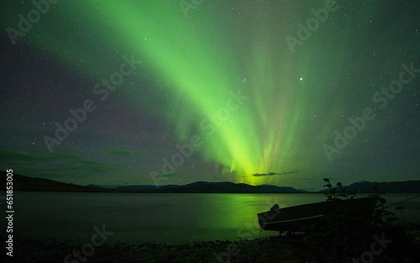 Obraz Northern Lights and a Lake
