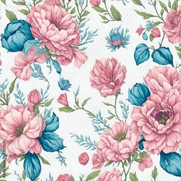 Fototapeta beautiful and delicate pattern of flower.