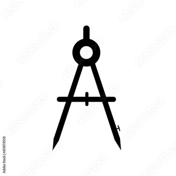 Fototapeta divider icon.measuring caliper vector with simple design