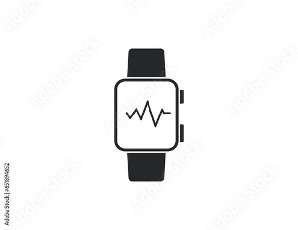 Fototapeta Fitness tracker icon. Vector illustration.