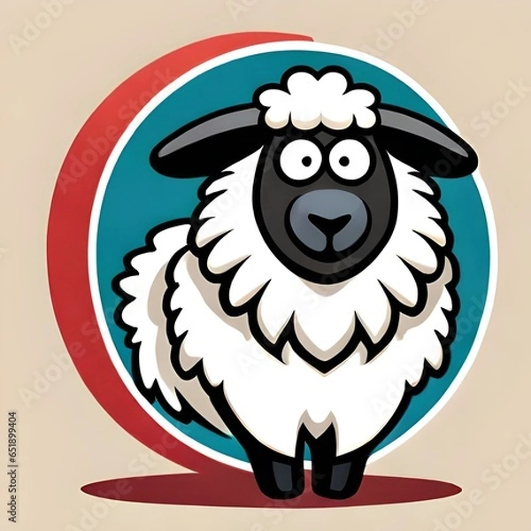 Fototapeta sheep illustration