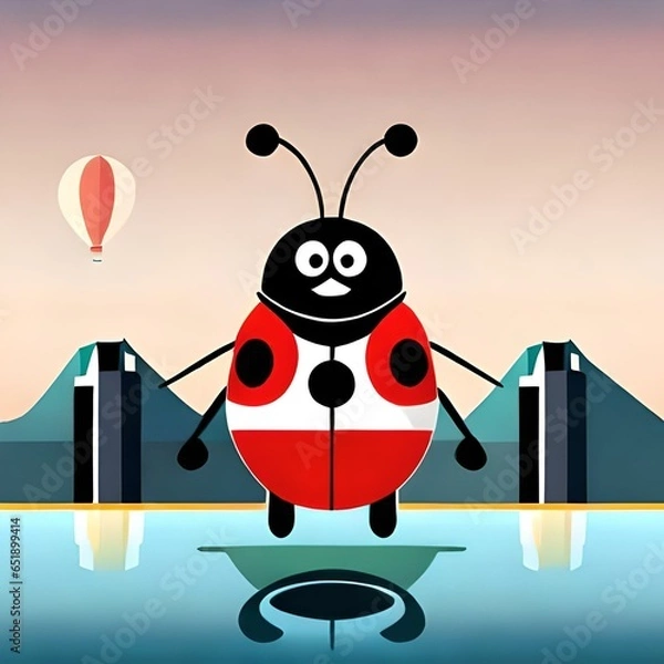 Fototapeta robotic ladybug
