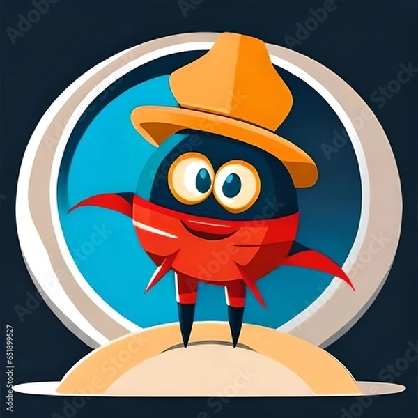 Fototapeta cowboy with a hat