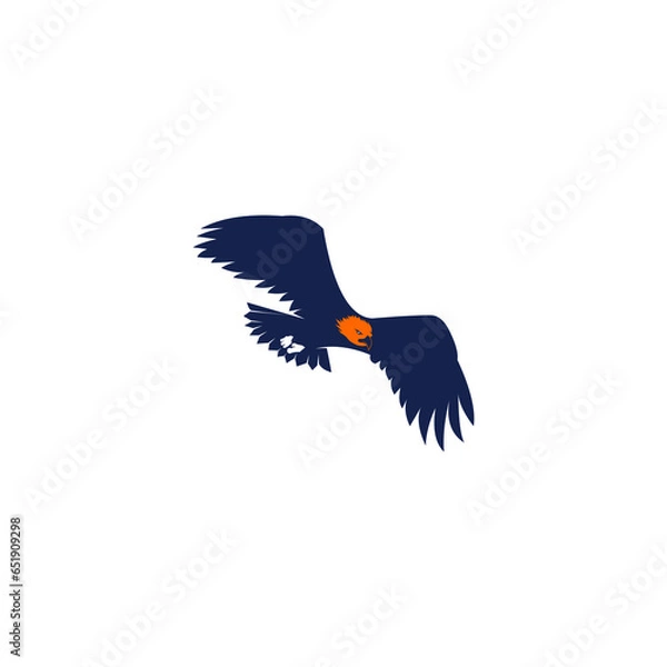Obraz flying eagle logo design