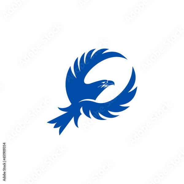 Obraz flying eagle logo design