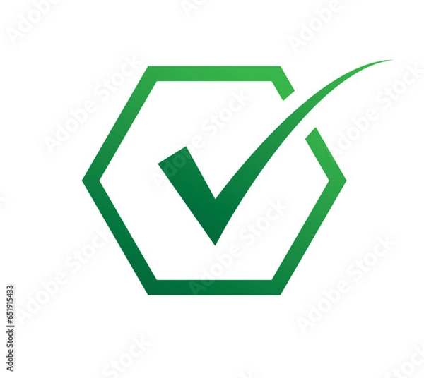 Obraz Checking Mark Icon Vector Concept Design