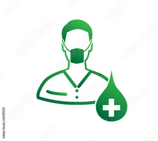 Obraz Doctor Icon Vector Concept Design