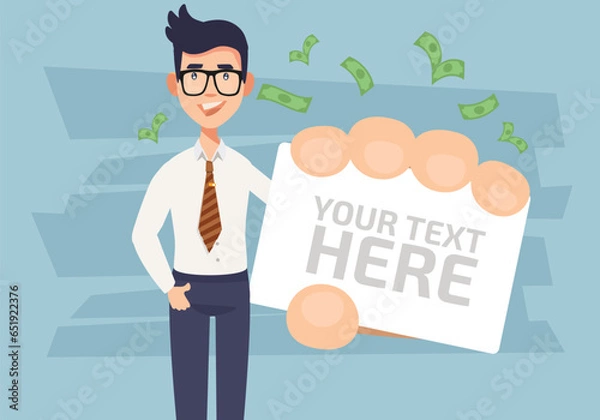 Obraz Businessman Vector Concept Design