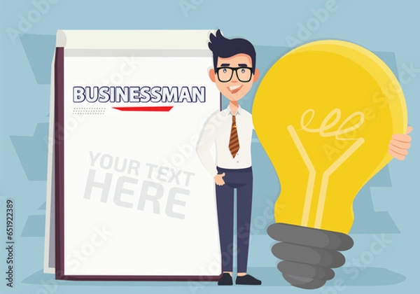 Obraz Businessman Vector Concept Design