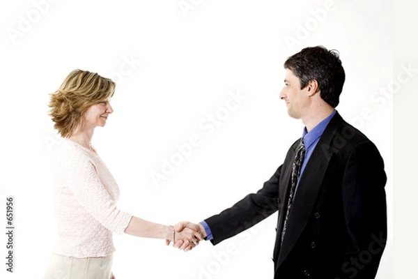 Obraz business people shaking hands