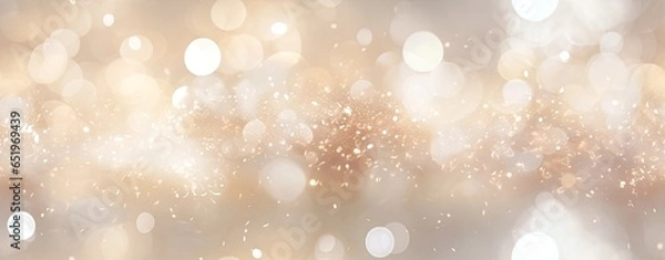 Obraz Sparkling bokeh white background