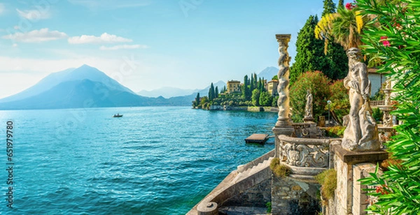 Fototapeta Lake Como from villa