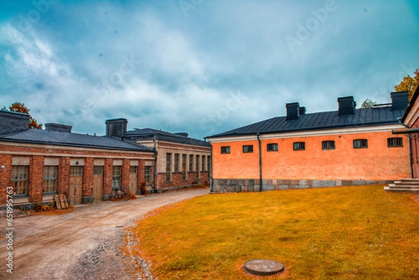 Fototapeta The Fortress Of Suomenlinna is an inhabited sea fortress composed of eight islands, of which six have been fortified - Helsinki