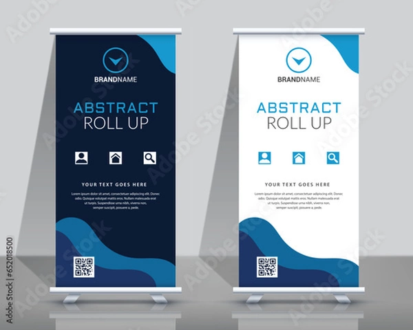 Obraz business roll up standee banner design tamplate