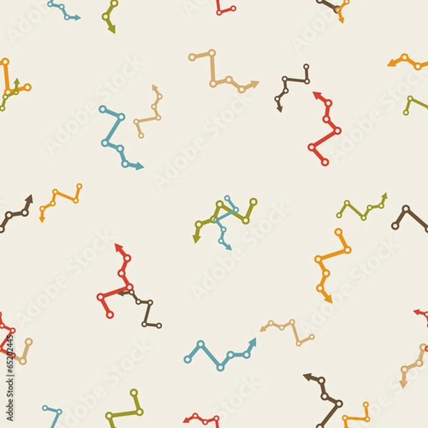 Fototapeta seamless background: chart