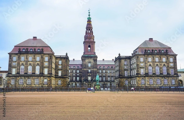 Obraz View of Christiansborg Palace in Copenhagen, Denmark.