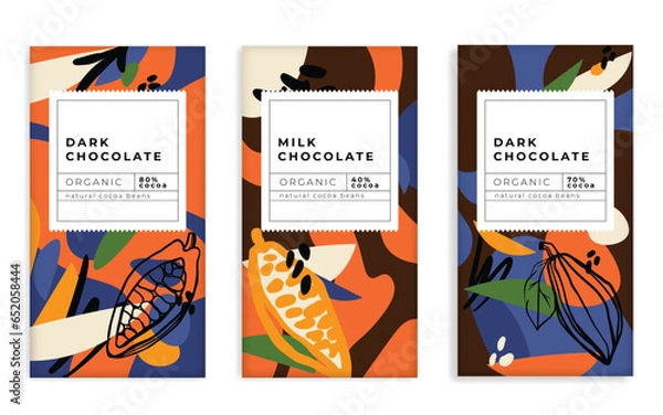 Obraz Packaging chocolate vector template.