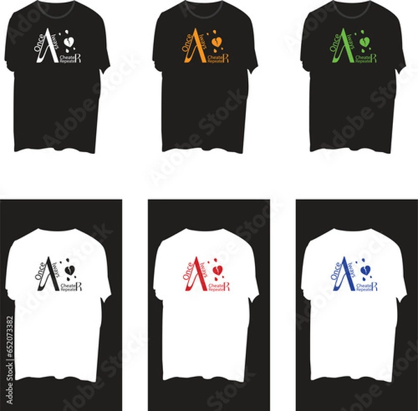 Fototapeta vector t shirt design typography