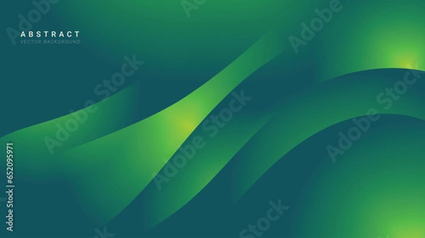 Fototapeta Abstract vector background bg futuristic gradients and lights green