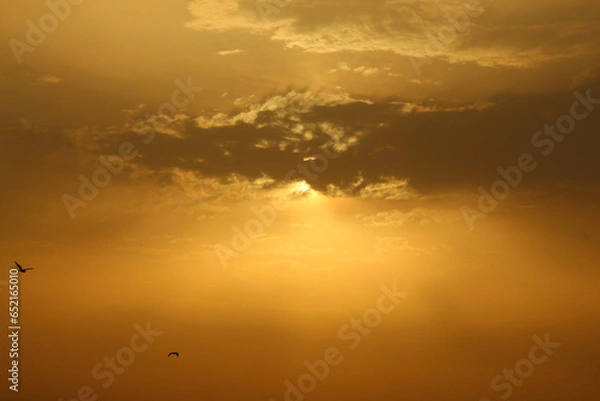 Obraz sunset over the lake