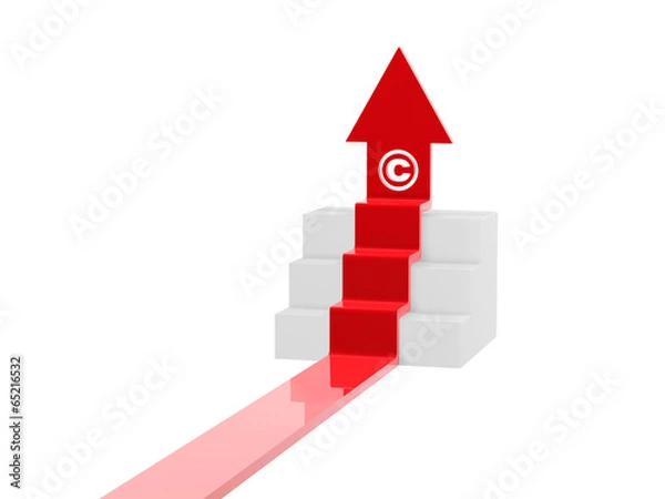 Obraz arrow ascend steps