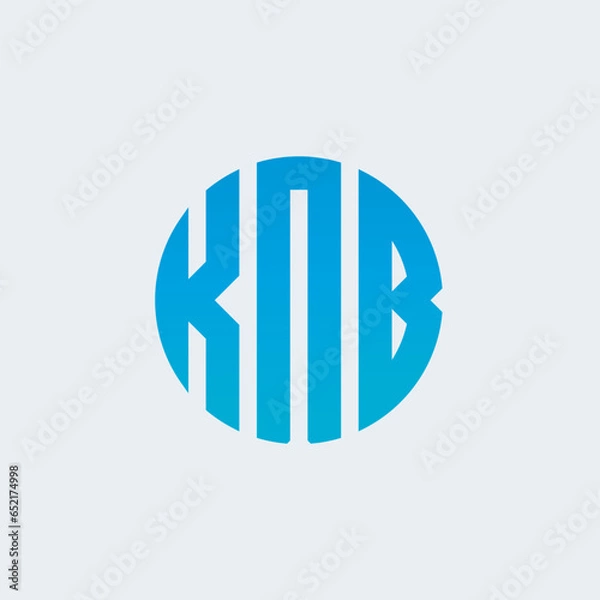 Fototapeta Knb Monogram Logo