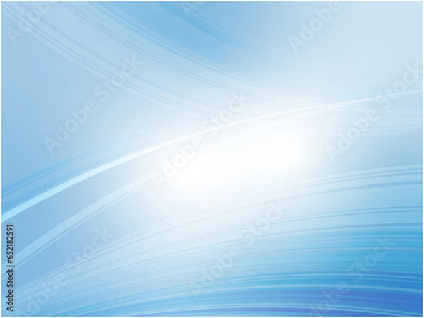 Fototapeta 淡い波形空間のアブストラクト背景素材_青色