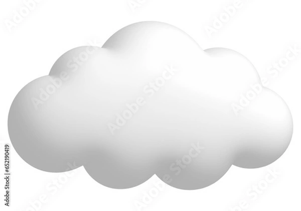 Fototapeta cloud 3d render isolated