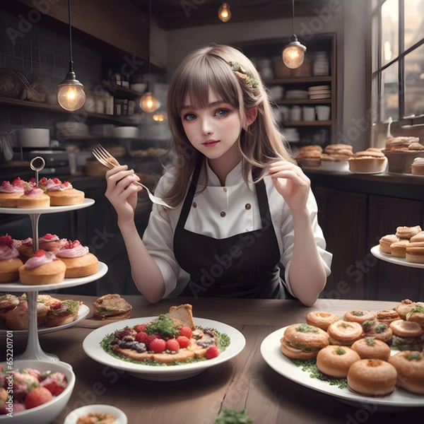 Obraz woman in the kitchen