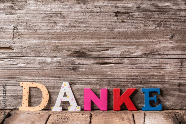 Obraz Dziękuję karta w tle