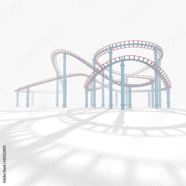 Obraz 3D Park rozrywki.