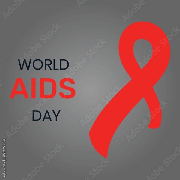 Obraz World AIDS Day Banner Background Illustration