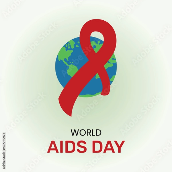 Obraz World AIDS Day Banner Background Illustration