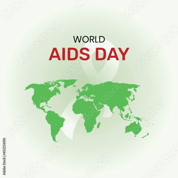 Obraz World AIDS Day Banner Background Illustration
