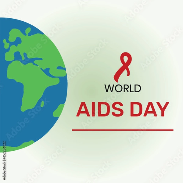 Obraz World AIDS Day Banner Background Illustration
