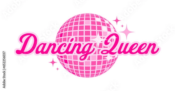 Obraz Dancing Queen with Pink Disco Ball