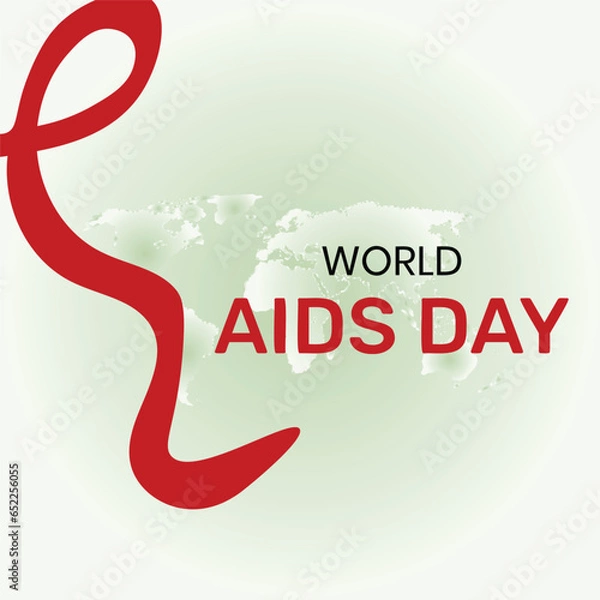 Obraz World AIDS Day Banner Background Illustration