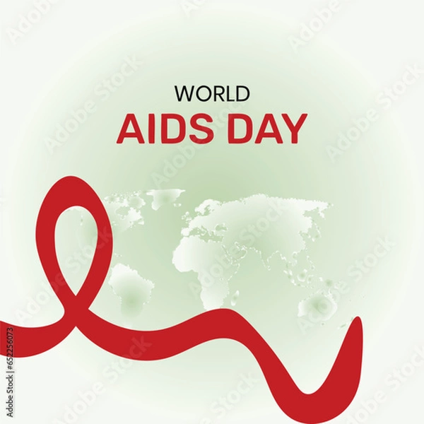 Obraz World AIDS Day Banner Background Illustration