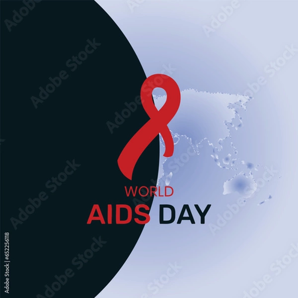 Obraz World AIDS Day Banner Background Illustration