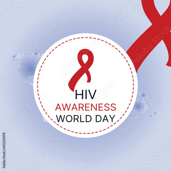 Obraz World AIDS Day Banner Background Illustration
