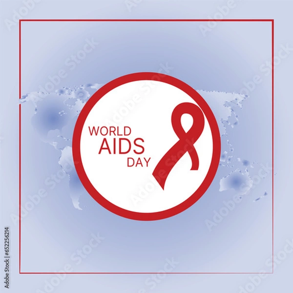 Obraz World AIDS Day Banner Background Illustration