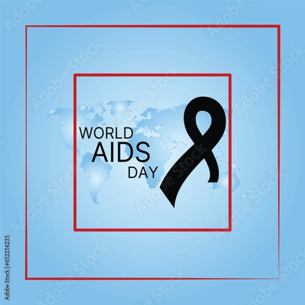 Obraz World AIDS Day Banner Background Illustration