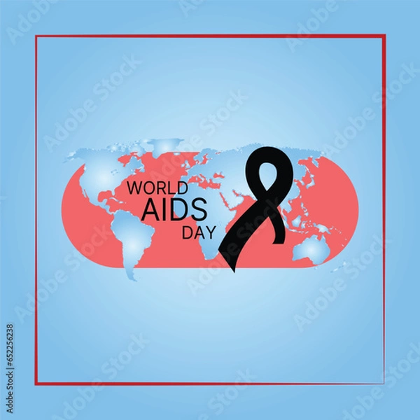 Obraz World AIDS Day Banner Background Illustration