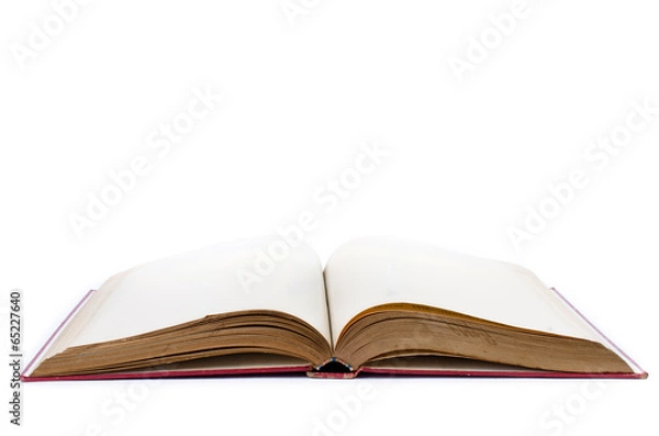 Fototapeta Open book isolated on white