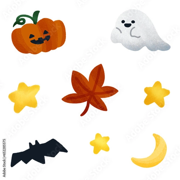 Obraz ハロウィンのアイコンセット