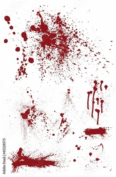 Fototapeta Bloodstain Set